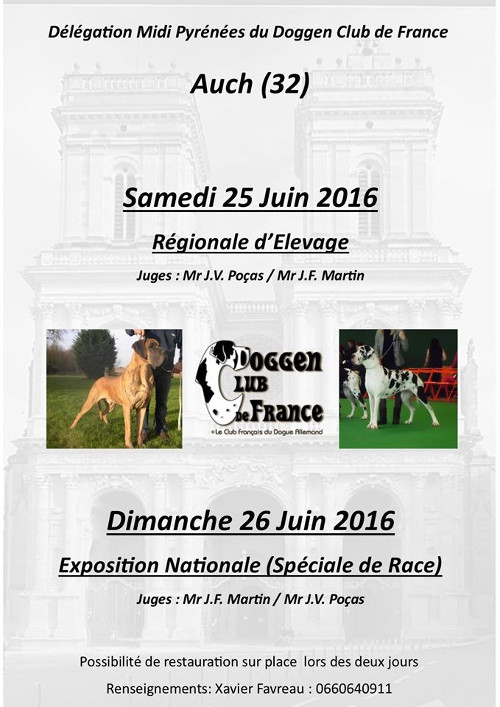 Poster of l'exposition rgionale d'levage in Auch 2016