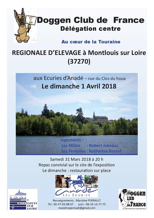 Poster of l'exposition rgionale d'levage in Montlouis sur Loire 2018