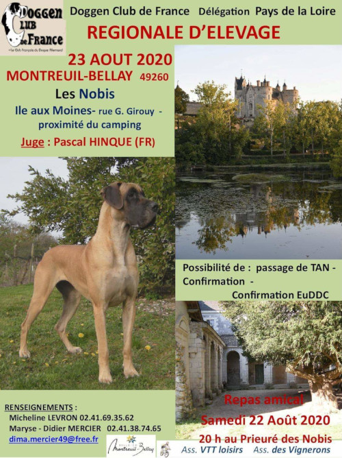 affiche de l'exposition rgionale d'levage de Montreuil-Bellay 2020
