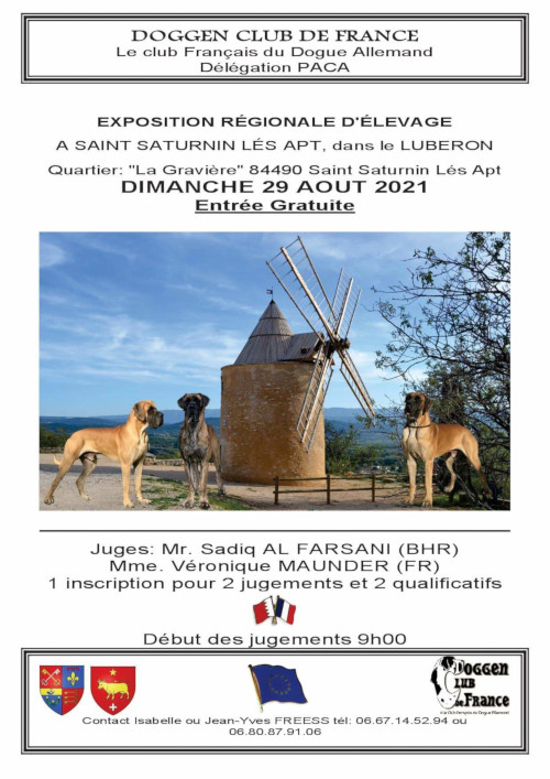 affiche de l'exposition rgionale d'levage de Saint-Saturnin-Ls-Apt 2021