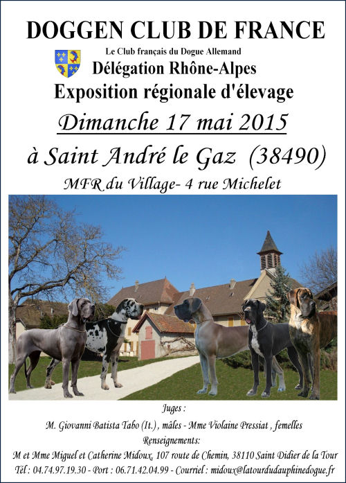 affiche de l'exposition rgionale d'levage de Saint-Andr-le-Gaz